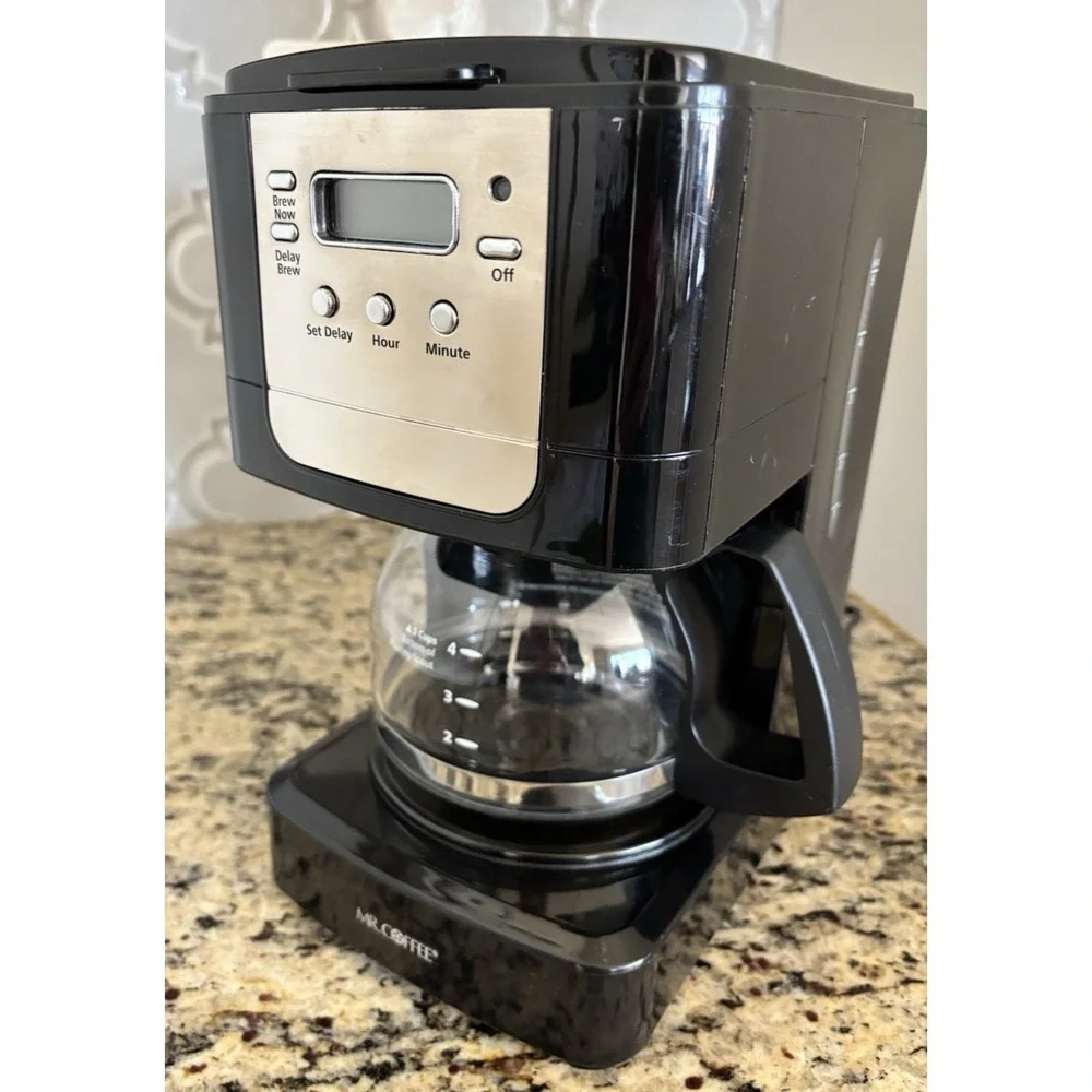 Mr. Coffee jwx3 5 Cup Programmable Coffee Maker w/ Carafe & Basket -TESTED/WORKS